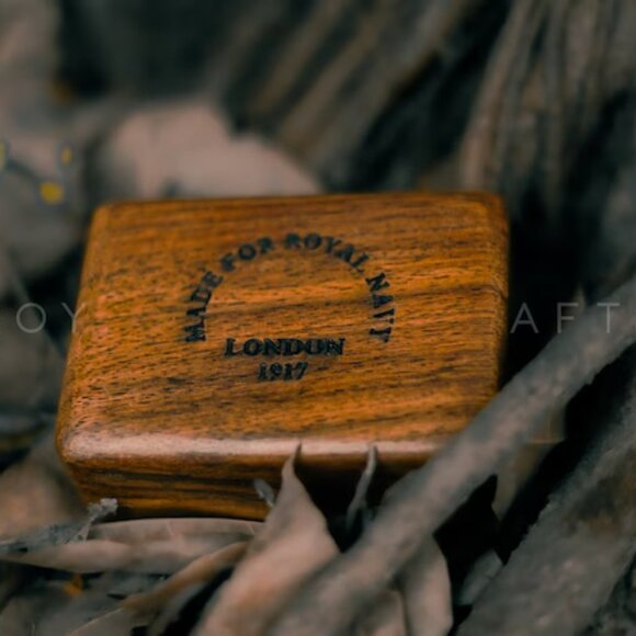 Handmade Brass Push Button Sundial Compass in Exquisite Wood Box A Timeless Gift - Picture 8 of 8